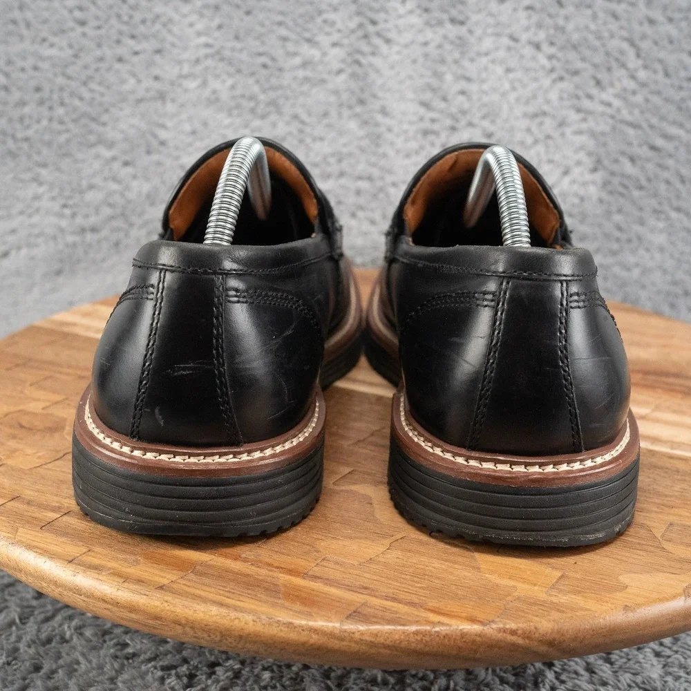 Johnston Murphy Penny Loafers Mens 10.5 Black Good Upton 20-4065 TRUFOAM
